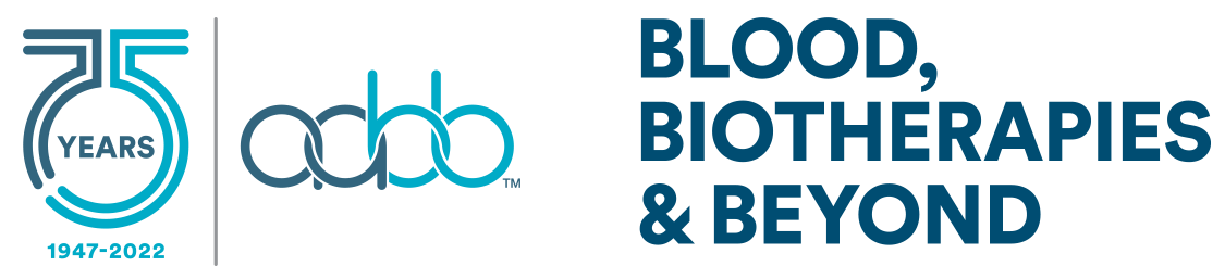AABB 75 Years - Blood, Biotherapies & Beyond 1-hero-logotheme